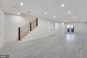 interior space featuring light hardwood / wood-style flooring