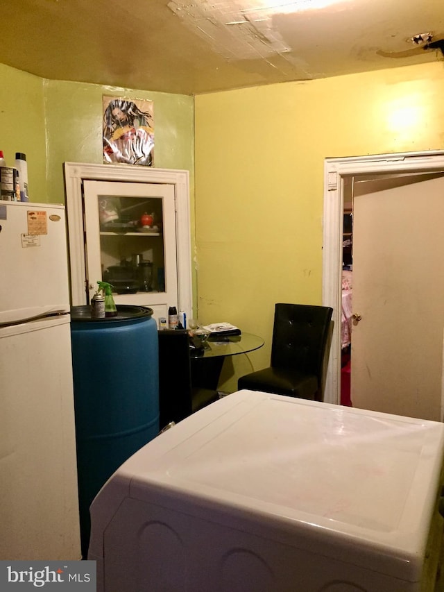 interior space featuring washer / dryer