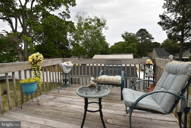 view of wooden terrace