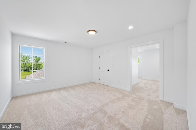 view of carpeted empty room