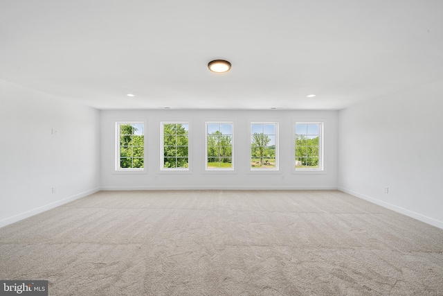 view of carpeted empty room