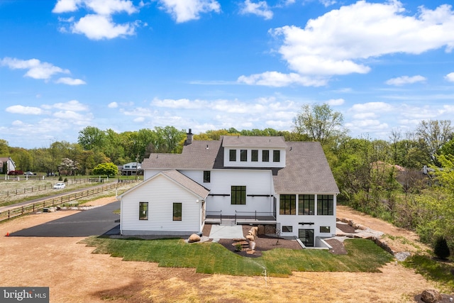 view of rear view of property