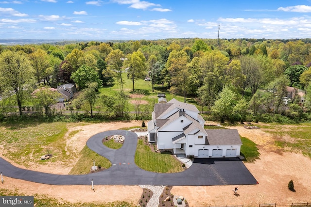 view of aerial view