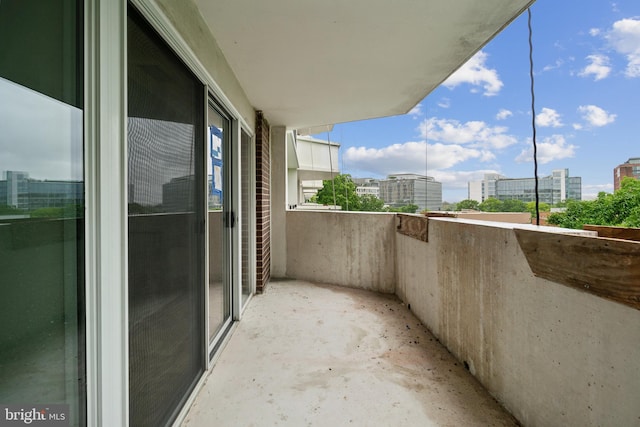 view of balcony