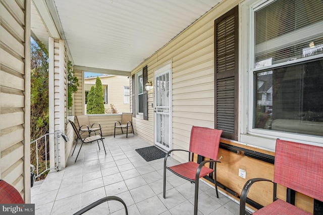 view of patio / terrace featuring covered porch