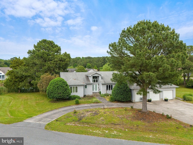 new england style home with a front lawn