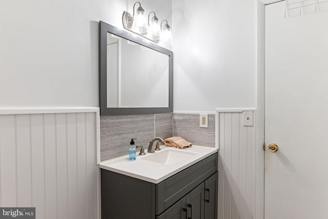 bathroom with vanity