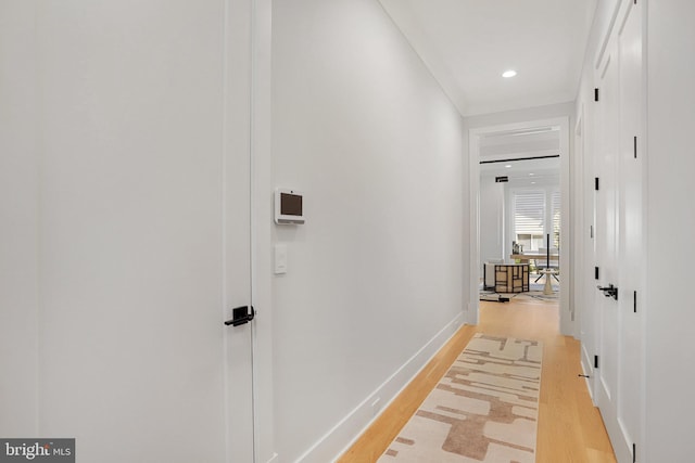 7013 Raleigh Rd, Annandale, VA 22003 - hall featuring baseboards and light wood finished floors