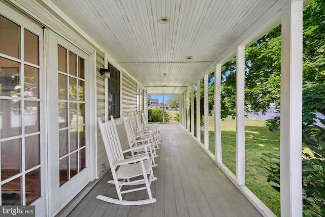 view of deck