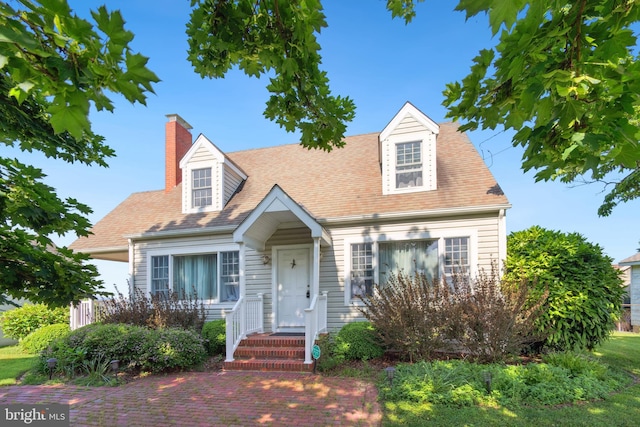 view of cape cod-style house