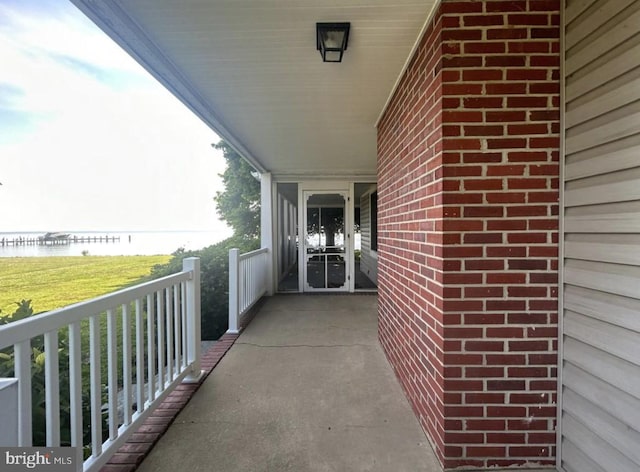 balcony with covered porch