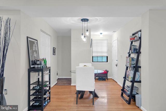 dining room featuring hardwood / wood-style floors