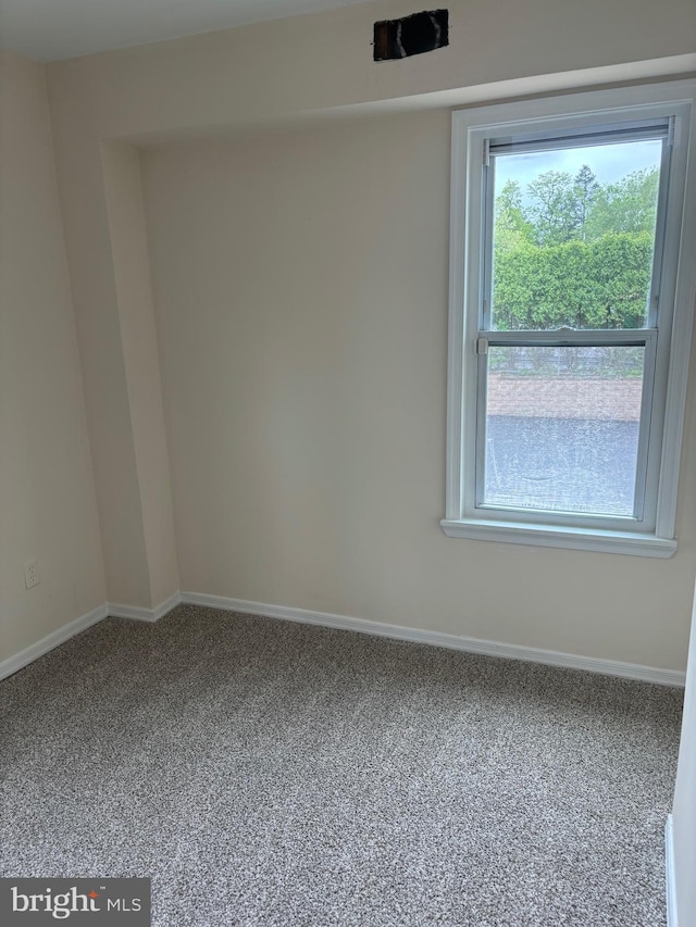 view of carpeted empty room