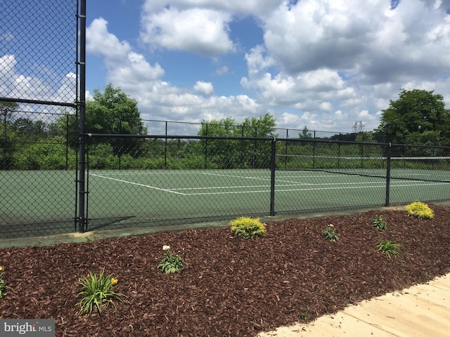 view of tennis court