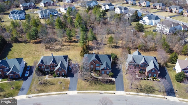 drone / aerial view featuring a residential view