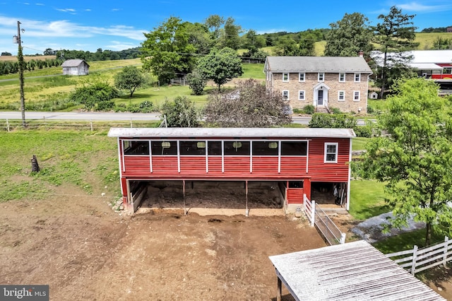 view of back of property