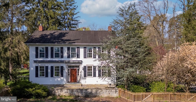 view of colonial home