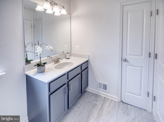 bathroom featuring vanity