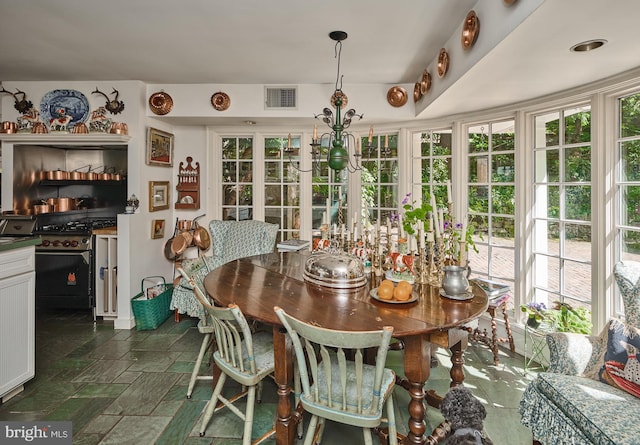 view of dining room