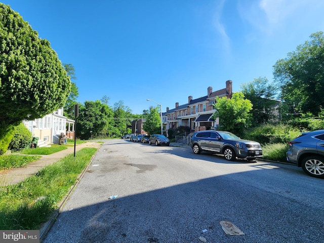 view of road