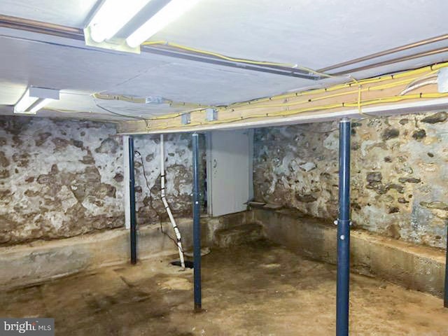 view of basement