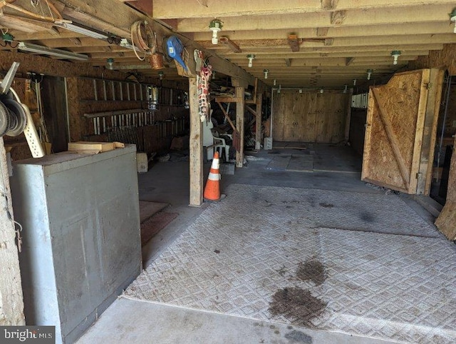 view of basement