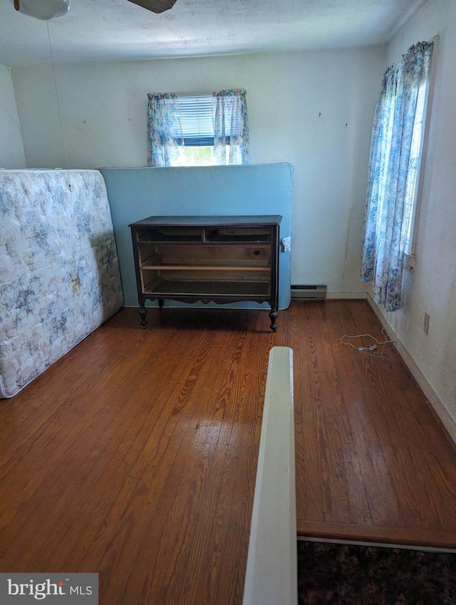 interior space with hardwood / wood-style floors