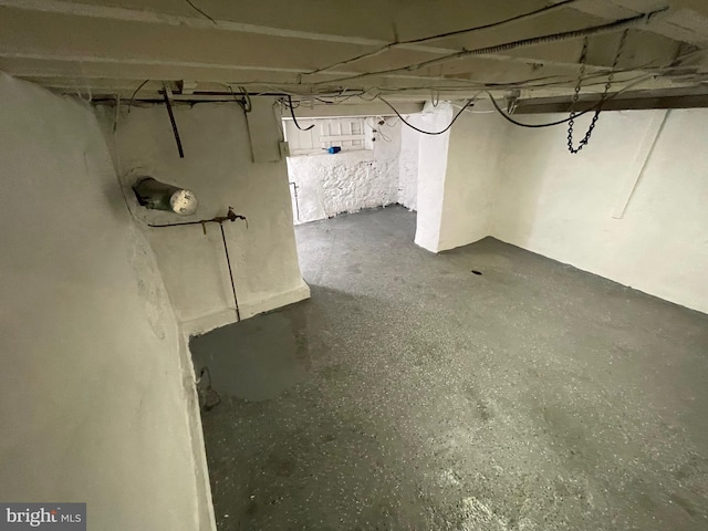 view of basement