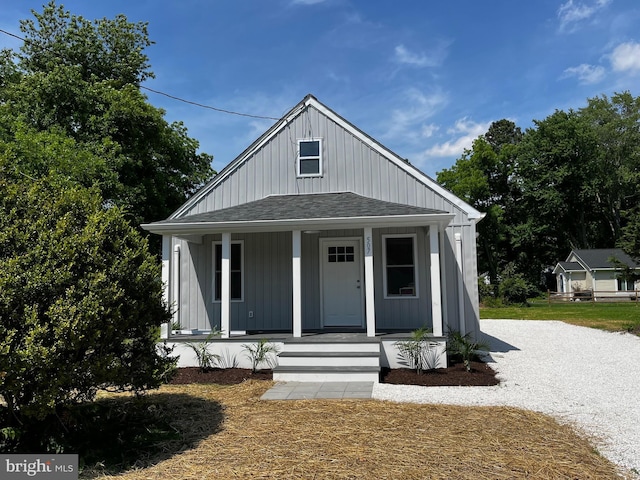 view of front of home with a porch