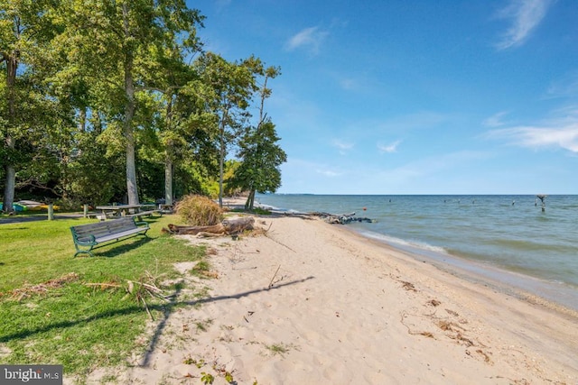 water view featuring a view of the beach