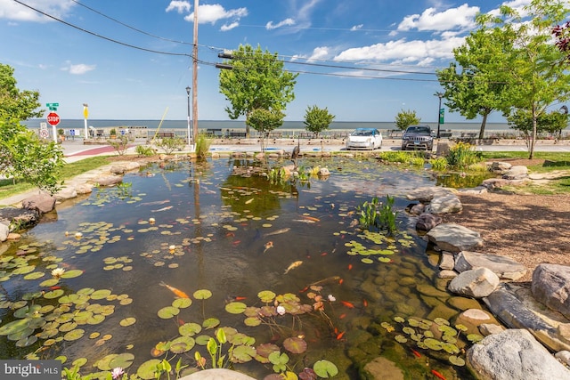 view of water feature