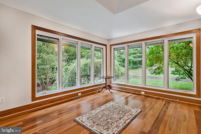 sunroom with visible vents