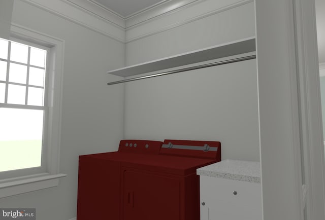 interior details with washer and dryer