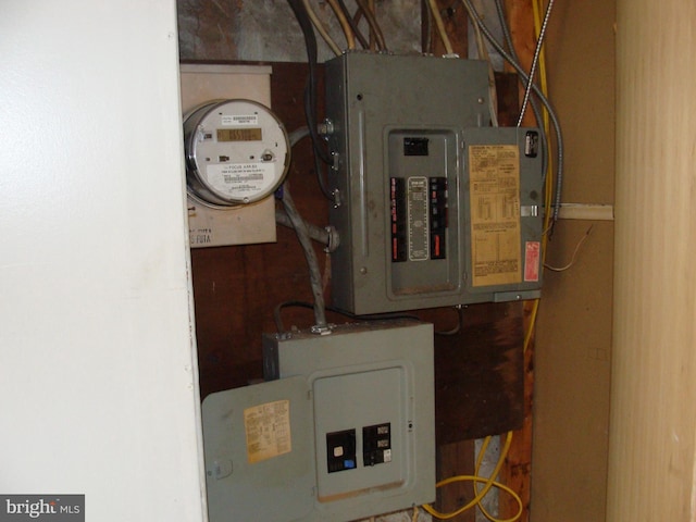 utility room with electric panel