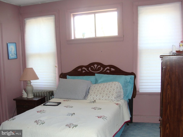 bedroom with carpet flooring