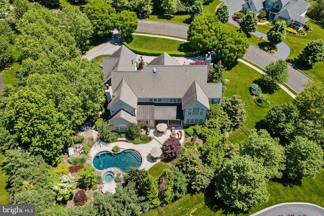 birds eye view of property