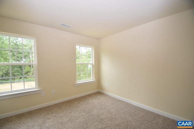 view of carpeted empty room