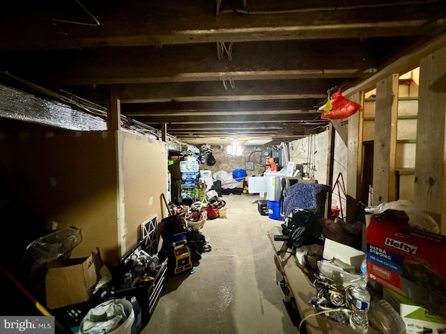 view of basement