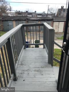 603 Allendale St, Baltimore, MD 21229 - view of wooden terrace