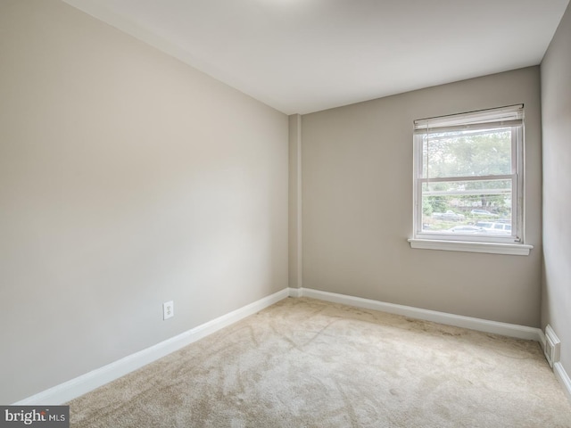 view of carpeted empty room