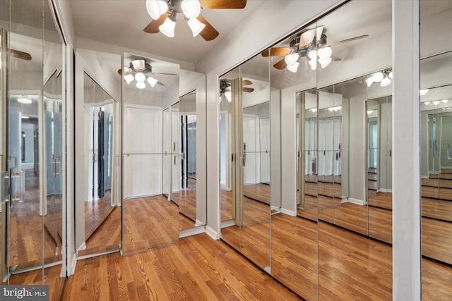 bathroom with wood-type flooring