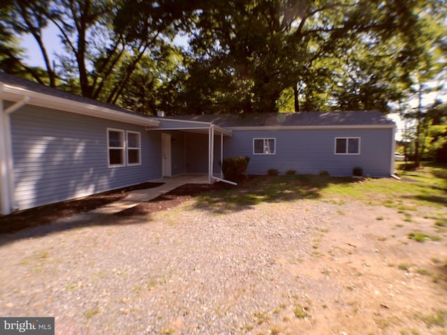 view of front of home