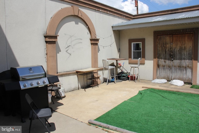 view of patio / terrace featuring area for grilling