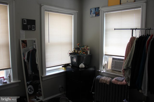 miscellaneous room featuring radiator and cooling unit