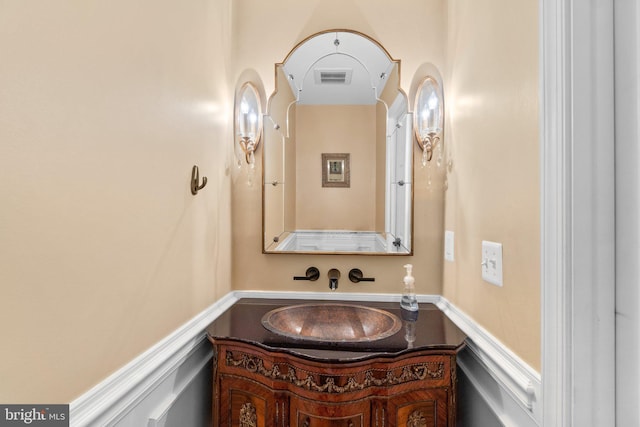 bathroom featuring vanity