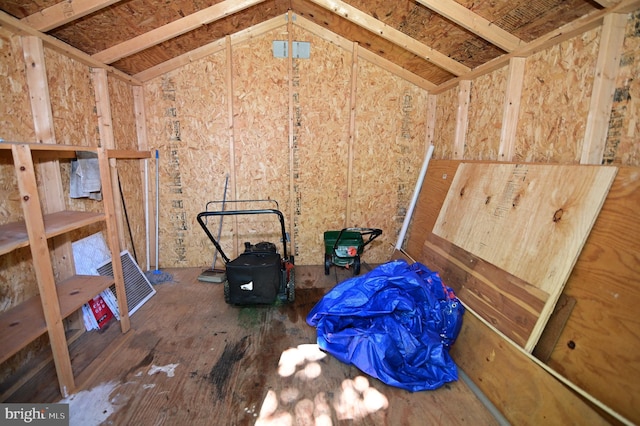 view of storage room