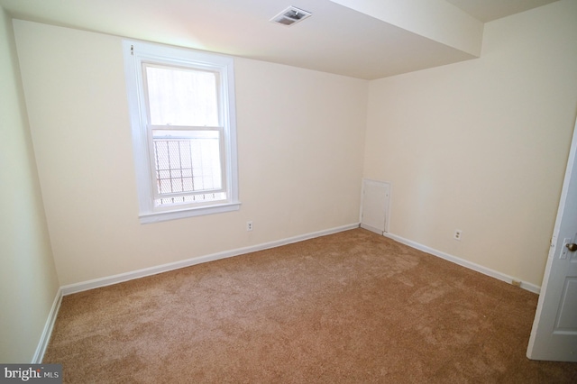 view of carpeted empty room