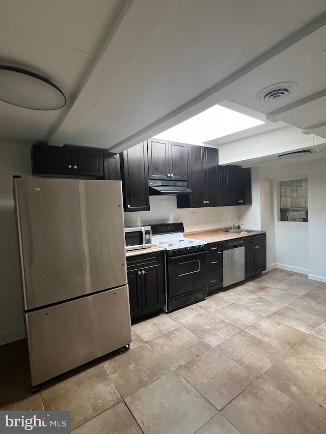 kitchen featuring sink and stainless steel appliances