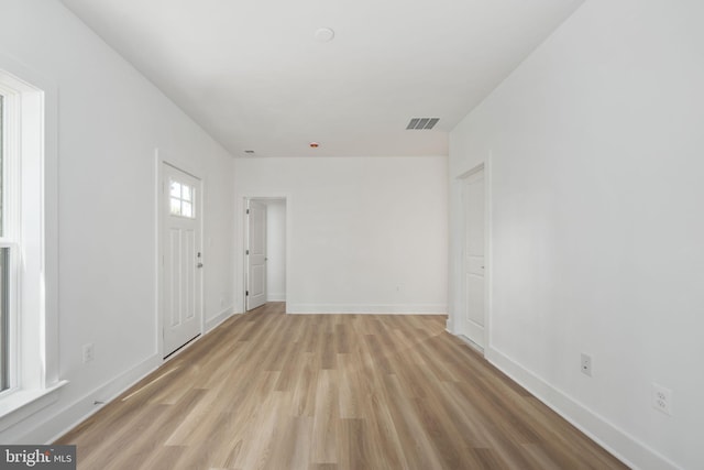 entryway featuring light wood-type flooring