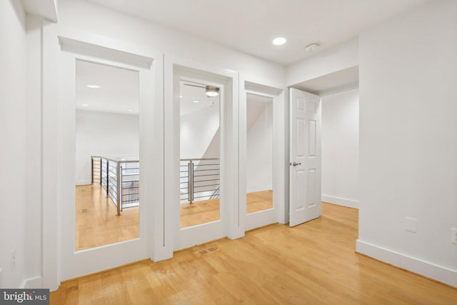 interior space featuring wood-type flooring